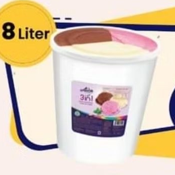 

AICE 3in1 Bucket Ice Cream Es Krim Ember 8L Eskrim