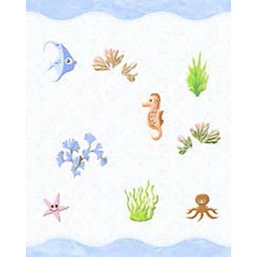 Keramik Dinding 20x25 Accura Marlin Deco Blue | Keramik Dinding Motif Ikan |  Keramik Licin / Glossy