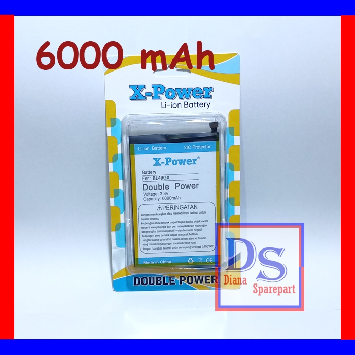 DS Batre Infinix Note 7 X690 X690B Double Power BL49GX Batu Baterai Battery Tanam