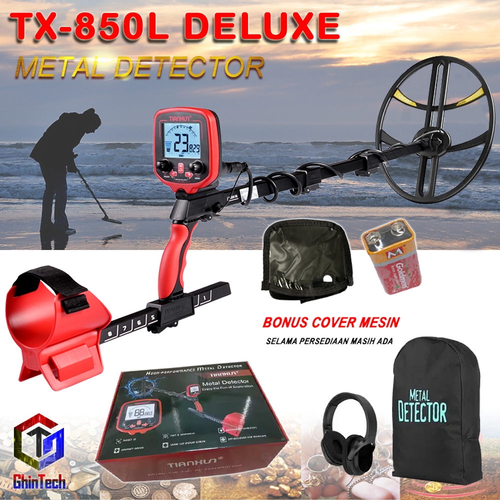 NEW ORIGINAL TIANXUN Metal Detektor TX850L TX850 L Logam Emas Gold Silver Besi Alumunium Pendeteksi 