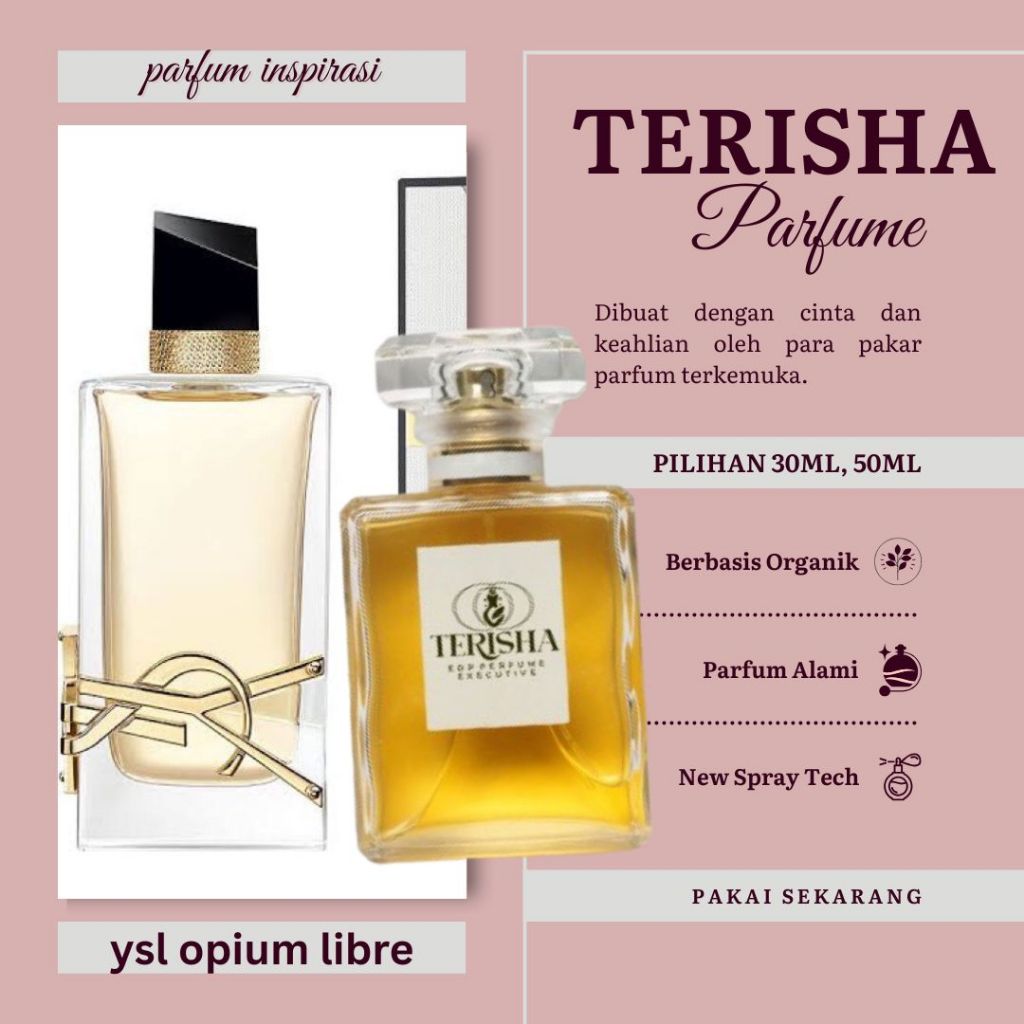 Parfum Wanita Inspirasi YSL Opium Libre Kuwalitas Bibit Parfume Murni Premium Tahan 48jam