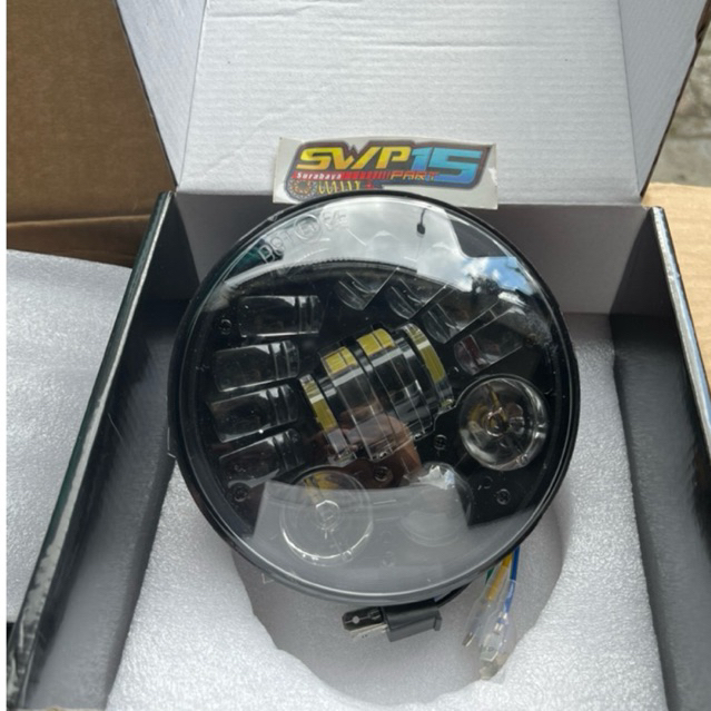 Lampu Daymaker 5 75 Inch 16 LED Batok CB Gl Megapro Tiger