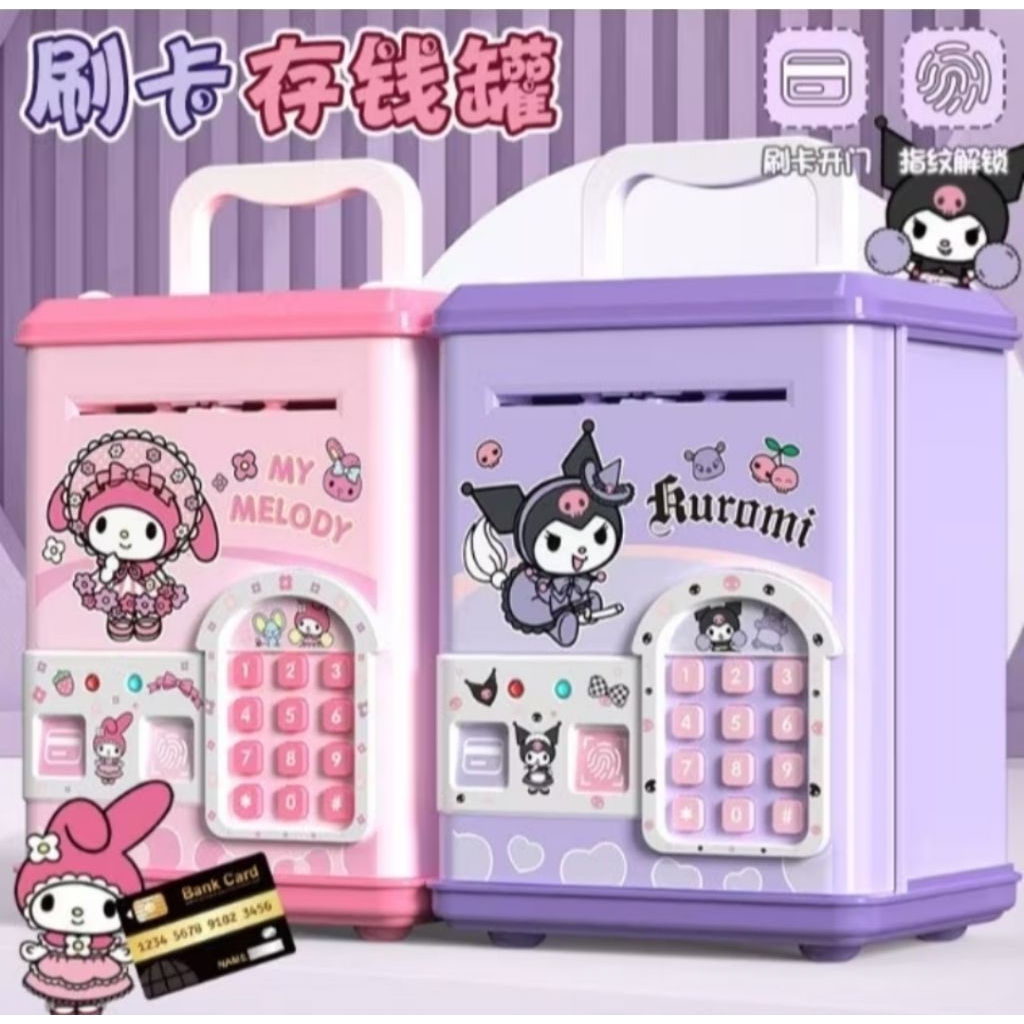 GOLDEN TOYS - MAINAN CELENGAN ATM / KARTU KUROMI MELODY ELEKTRIK KARTU GESEK