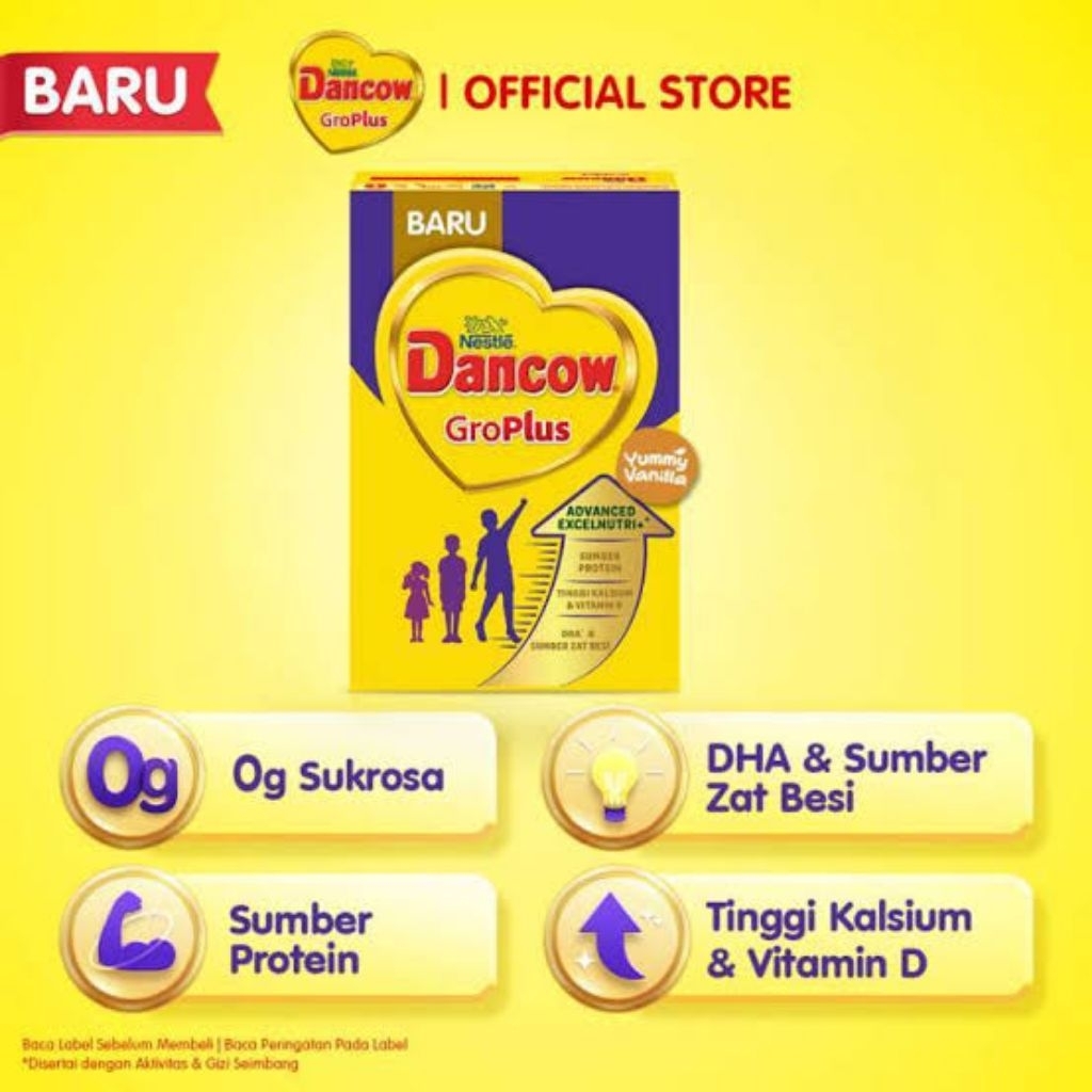

Dancow GroPlus Susu Bubuk Bantu Tambah Tinggi Badan 400 Gram