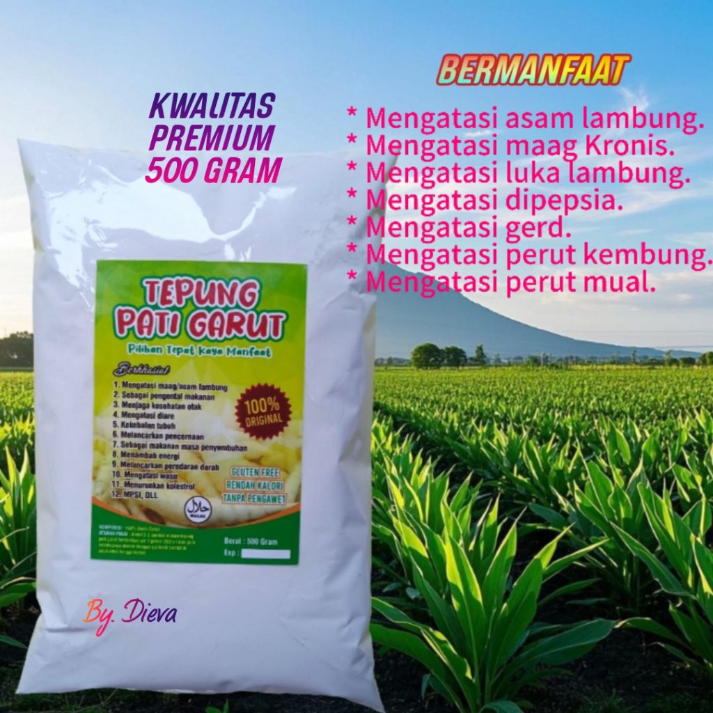 

Tepung Garut Pati Garut Original 500 Gram Obat Maag Asam Lambung