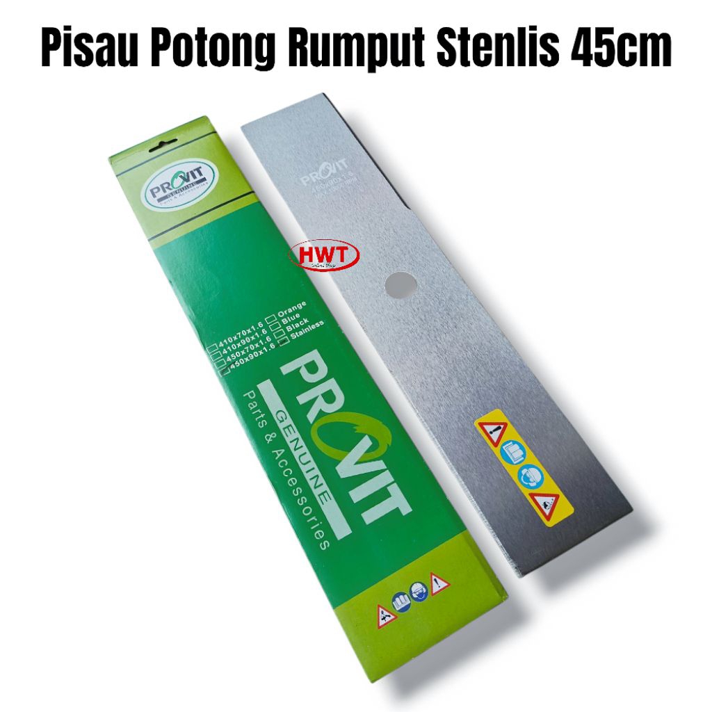 Pisau Potong Rumput Panjang 45cm Brush Cutter Blade Stenlis Redfox
