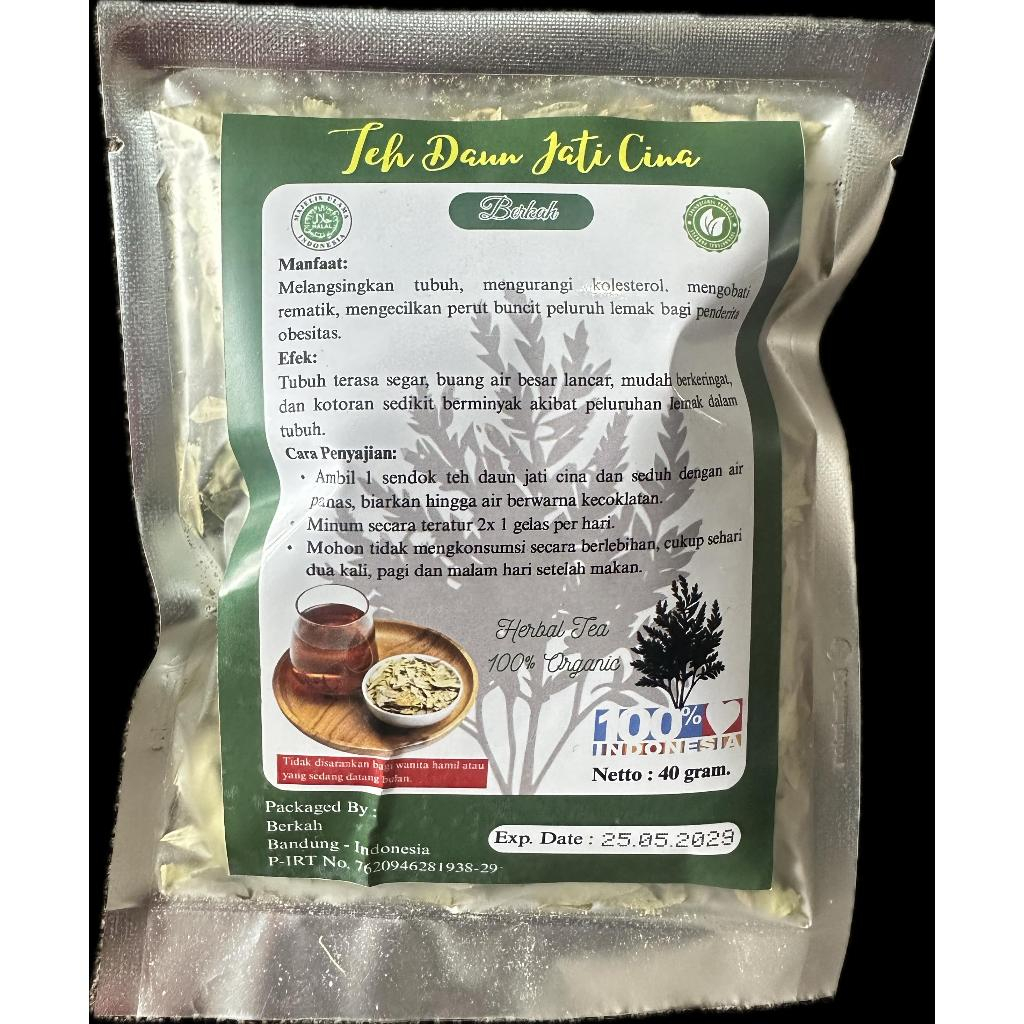 

Teh Daun Jati Cina berkah CURAH 40 gr- Herbal Pelangsing Alami / daun jati cina