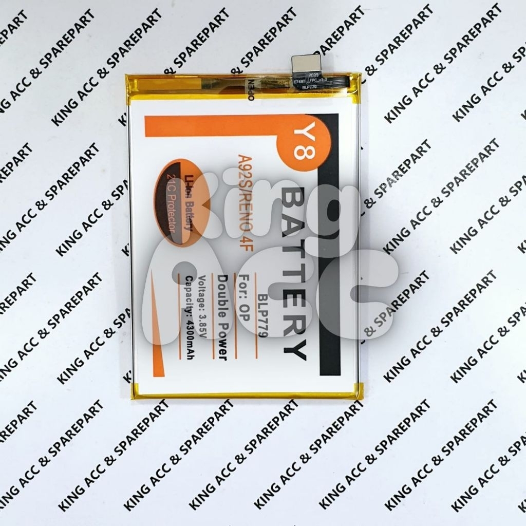 NEW Y8 BATERAI BATRE BATTERY OPPO A92S / RENO 4F / BLP779 DOUBLE POWER Y8
