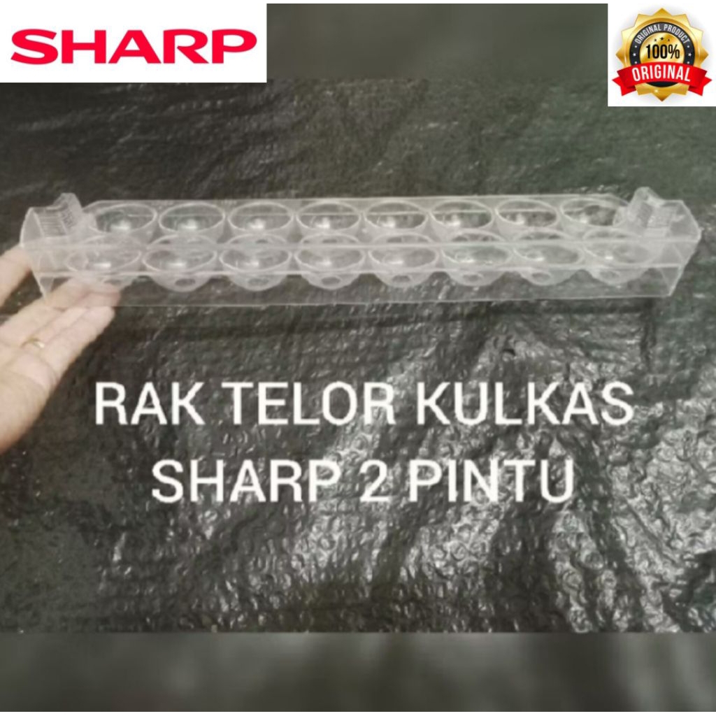 RAK TELOR KULKAS.SHARP 2 PINTU MODEL : SJ235 SECOND ORIGINAL