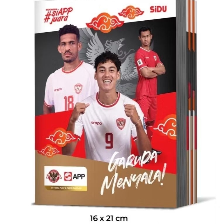 

PGATK-[JUAL ECERAN ]PAKET 2 PCS BUKU TULIS SEKOLAH BRAND SIDU COVER FOTO TIMNAS