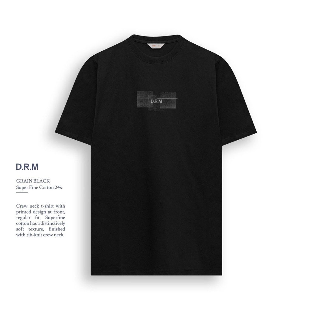 tshirt drm grain black | Kaos drm.DRM WEAR