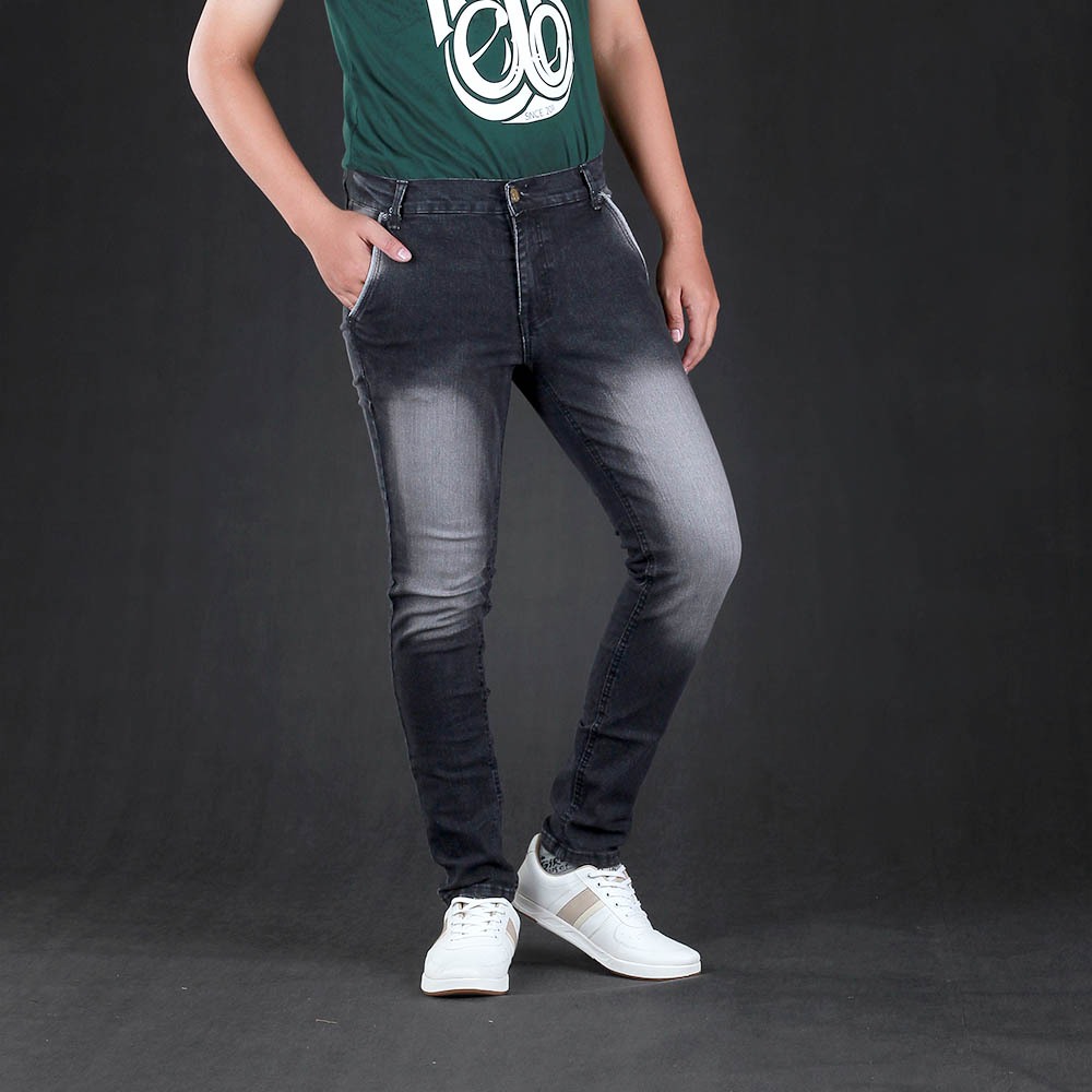 Celana Denim Hitam Pria, Celana Denim Pria INFICLO