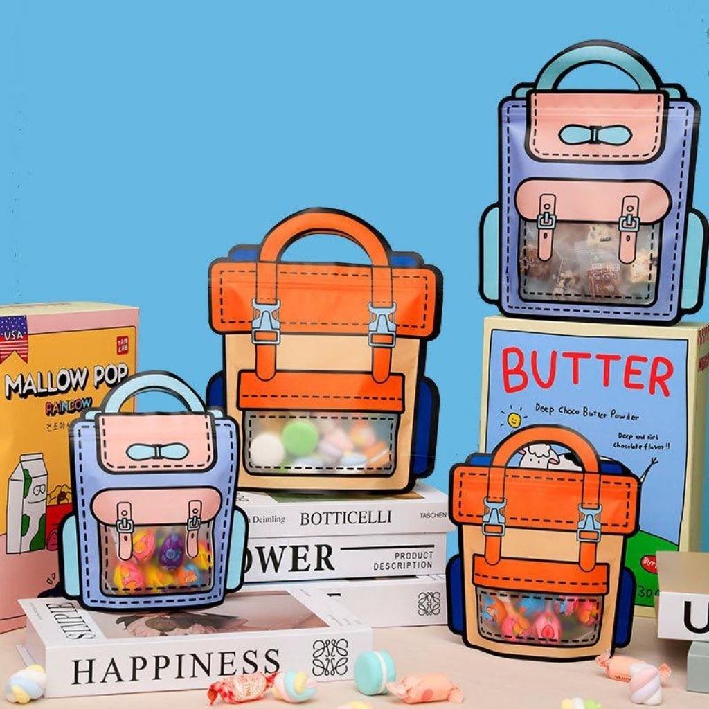 

Plastik goodie bag ziplock snack ulang tahun anak sebagai souvenier