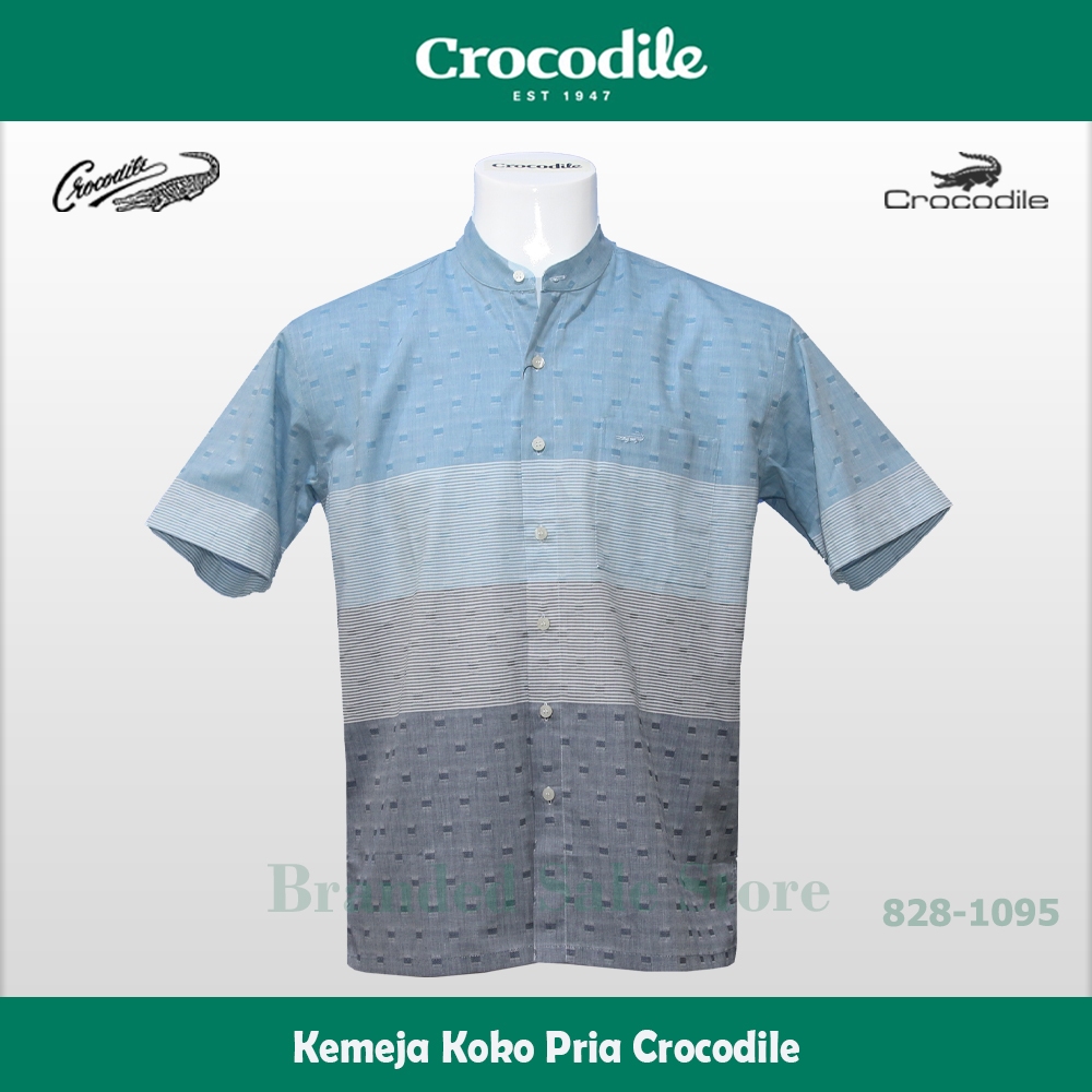 Baju Koko Crocodile / Kemeja Muslim Pria Modern Lengan Pendek Crocodile 828-1095-07