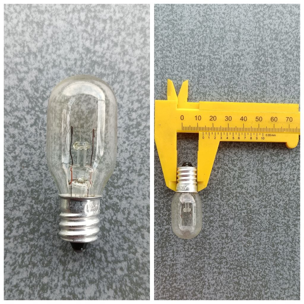 Bola Lampu Kulkas E14 Pygmy Bulb 15W 220V Tubular Lamp Cahaya Kuning