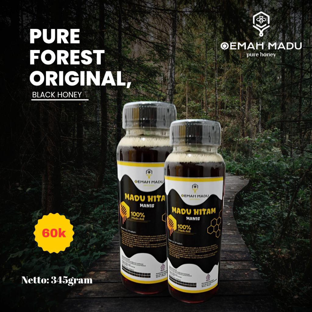 

Madu hitam manis|Madu mentah| 100% Asli