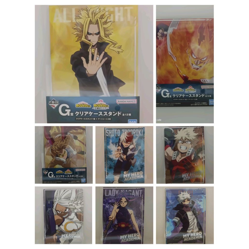 SPECIAL MERCH MY HERO ACADEMIA ICHIBAN KUJI CLEAR CASE STAND - PHOTO STAND CLEAR BOKU NO HERO ACADEM