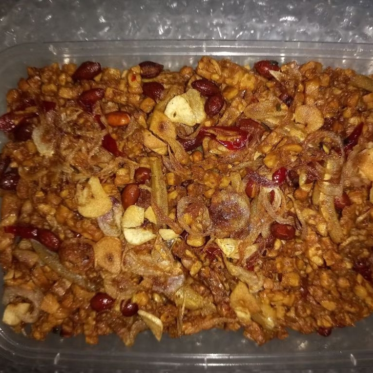 

Orek Tempe Kacang kering pedas manis