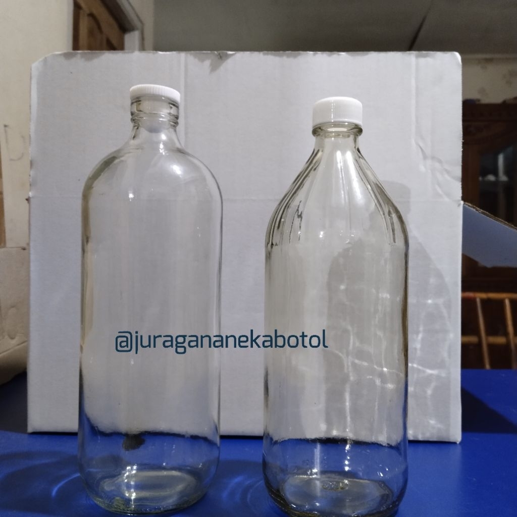 Botol Kaca 1L/botol Asi/botol jamu/botolapel