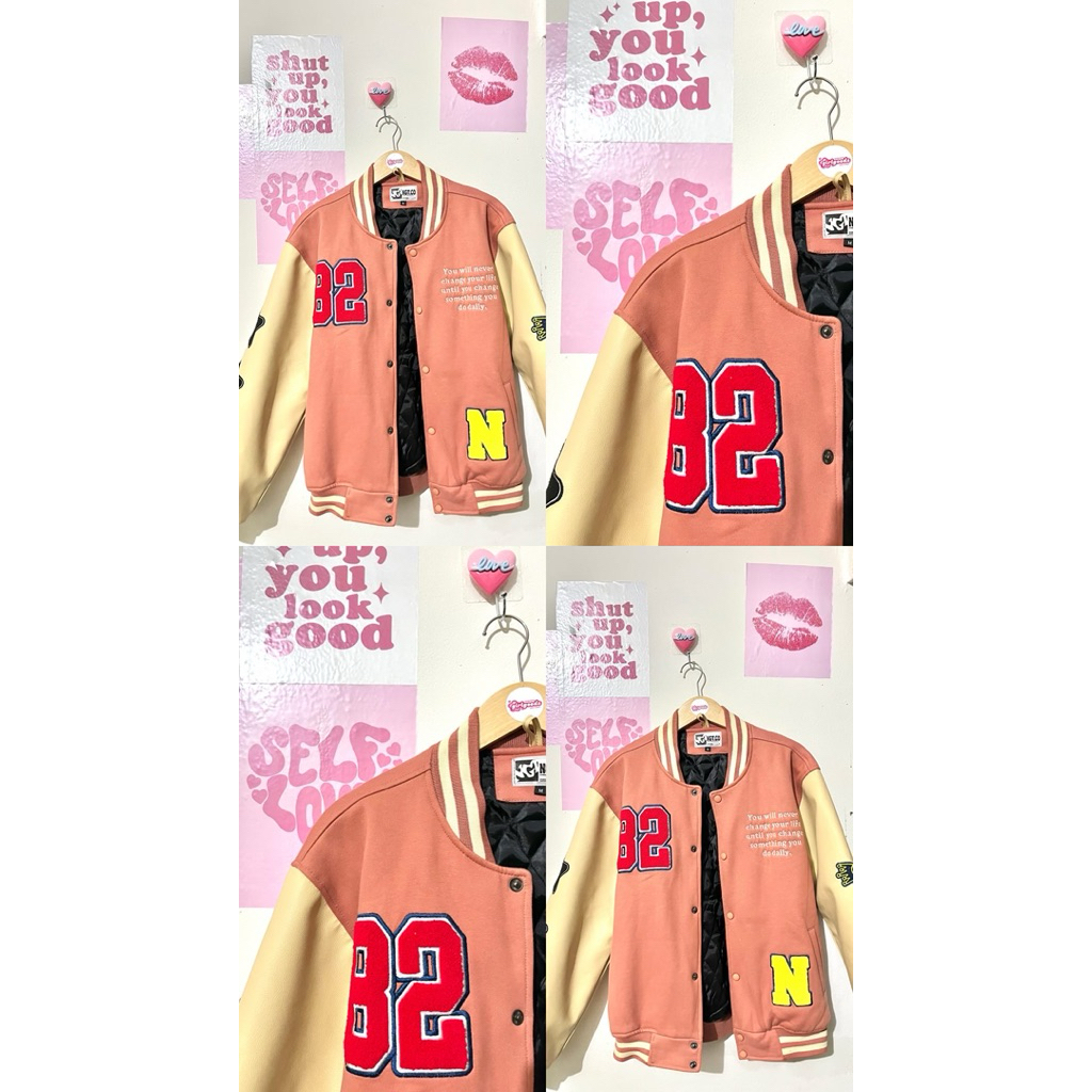Jaket varsity tebal