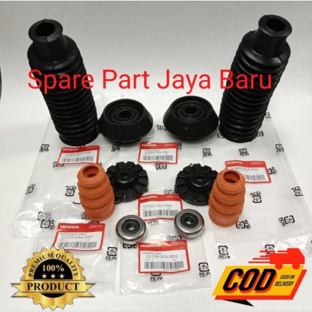 Karet Support Shock Set+Karet Stopper Stoper Shock Depan+Karet Boot Shock Depan Jazz RS 2008-2020