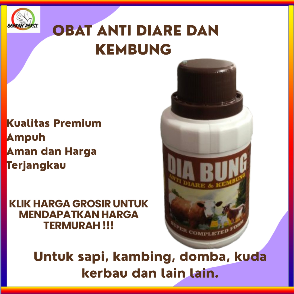 OBAT DIARE MENCRET KEMBUNG UNTUK HEWAN TERNAK EFEKTIF MENGOBATI DIARE PADA SAPI KAMBING KERBAU KUDA 