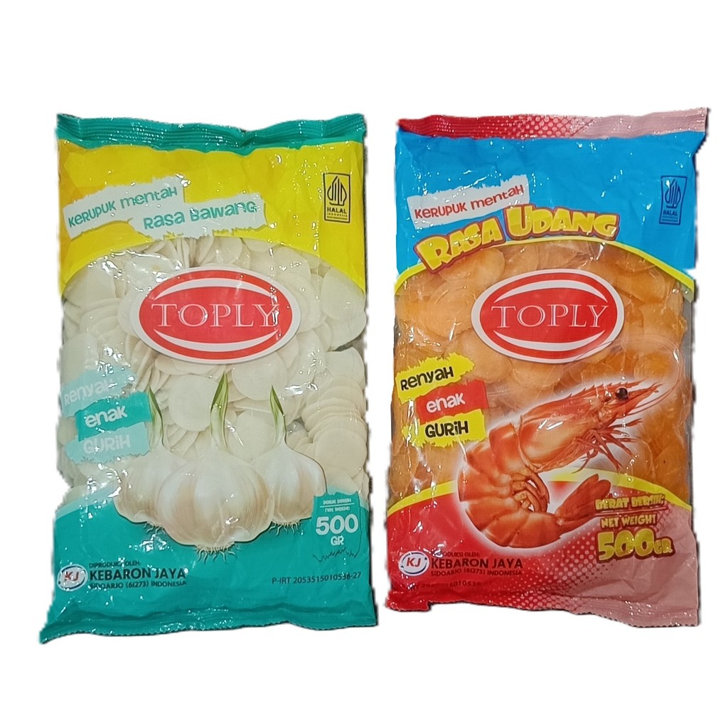 

Kerupuk Udang / Bawang Toply 500gr Krupuk Mentah Udang / Bawang
