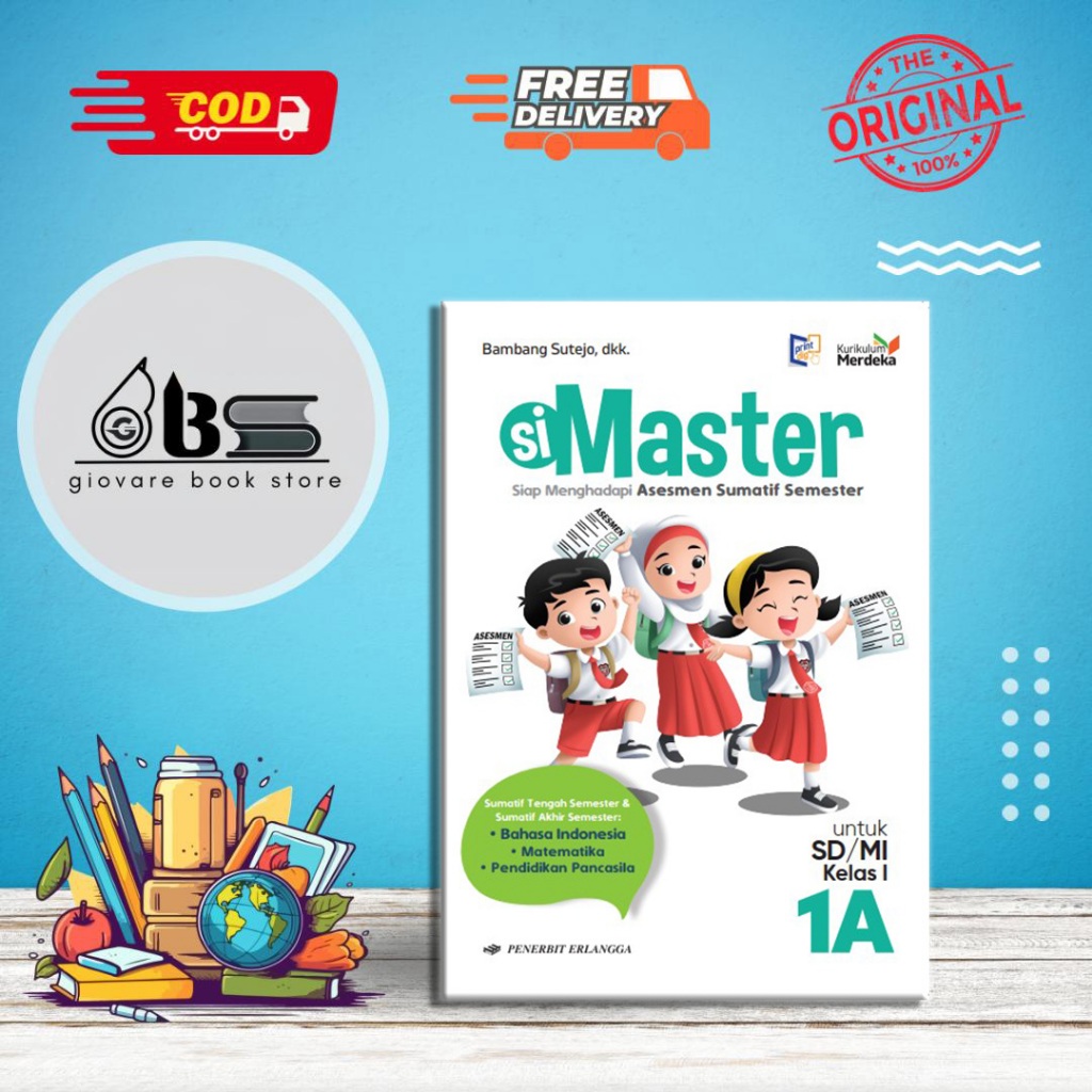 BUKU SIMASTER 1A ERLANGGA KURIKULUM MERDEKA ORIGINAL | SIMASTER UNTUK SD/MI JL.1A/KM