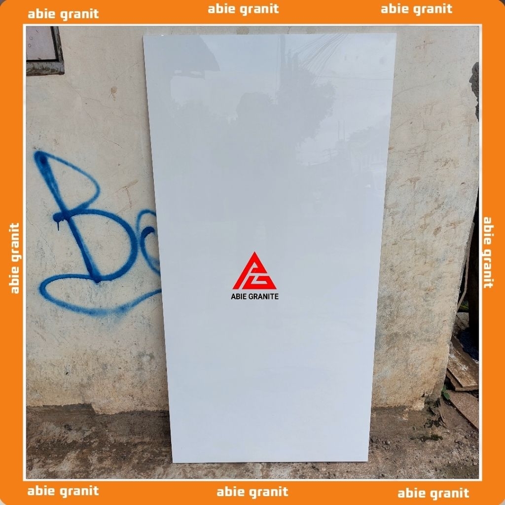 Granite IKAD granit lantai 60x120 putih polos glosy