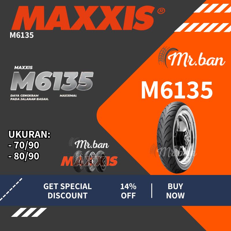 Paket Ban XMAX / FORZA Maxxis M6135 Tubles Uk. 120/70-15 & 150/70-14