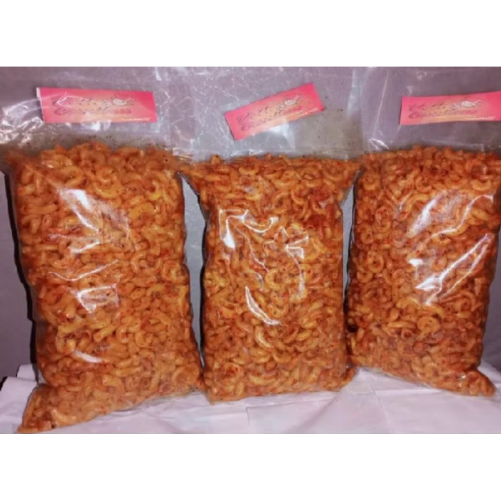 

Makaroni Bantat Pedas 1kg cemilan Pedas