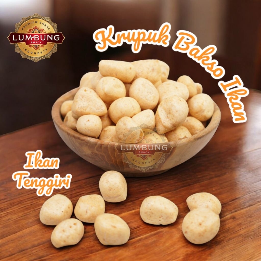 

Camilan Snack Kerupuk Bakso Ikan Tenggiri 250G Nikmat