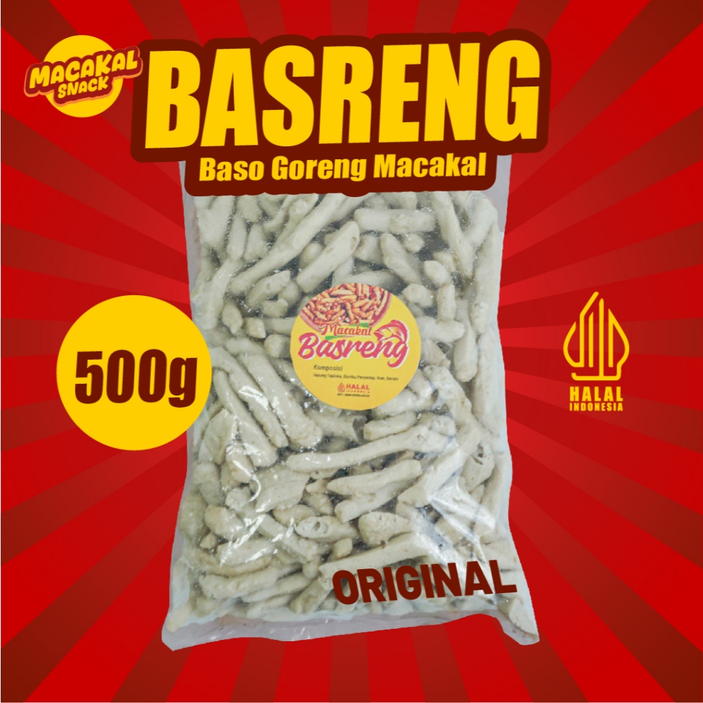 

Macakal - Basreng Original Tanpa Daun Jeruk 500g - Renyah Gurih Enak Banget