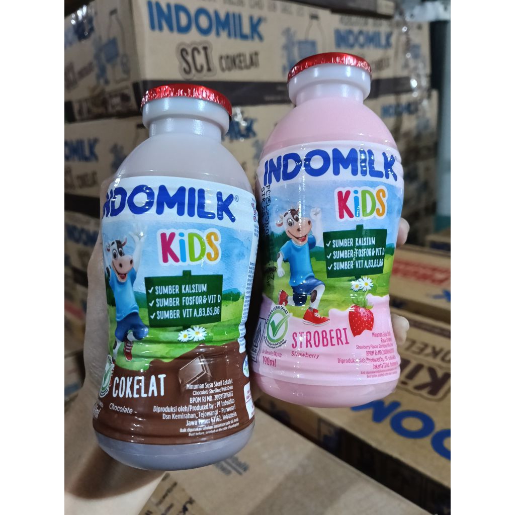 

Indomilk botol 190ml isi 24pcs