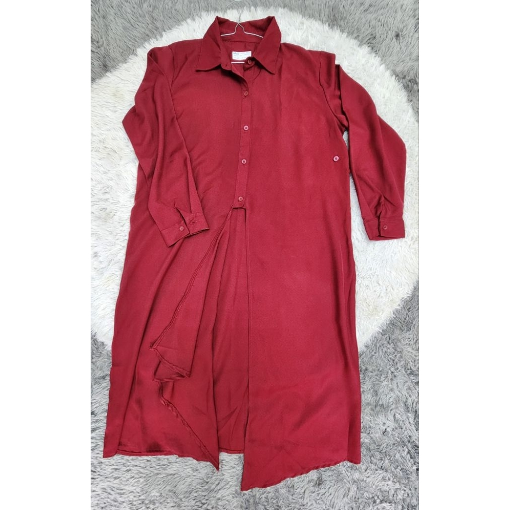Outer Dress Merah Maroon - LF25
