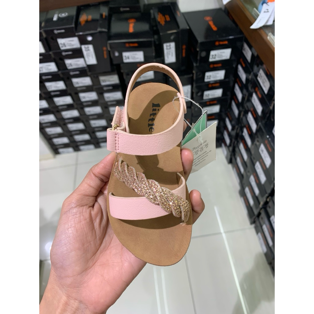 Sepatu sandal anak perempuan little m