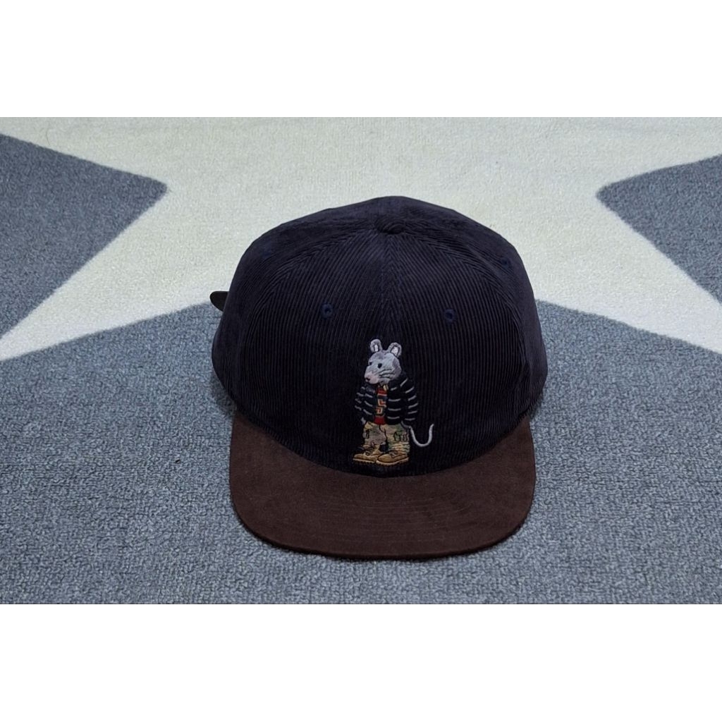 topi stussy vintage stussy rat cap corduroy rare item original bekas preloved unik