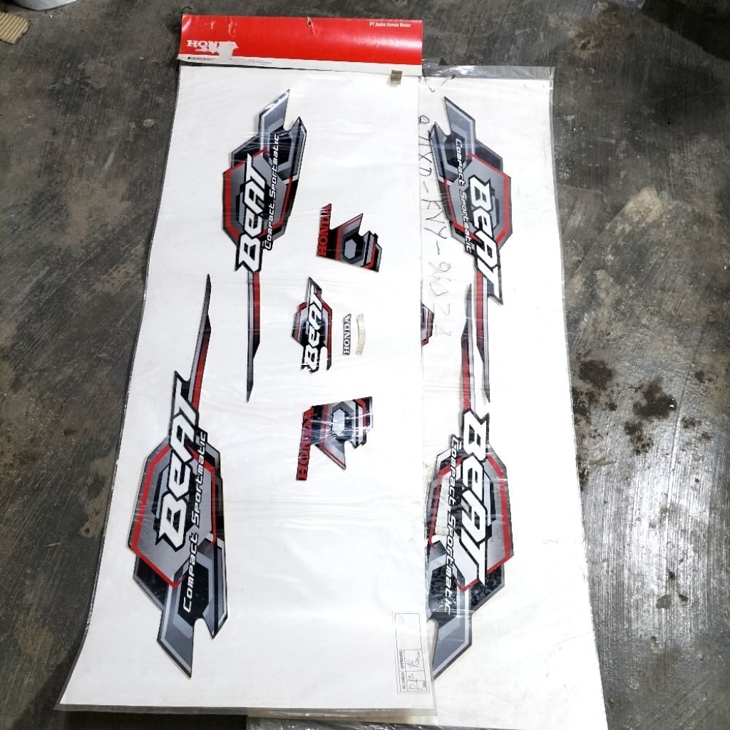 striping body decal body honda beat old beat karbu warna hitam original