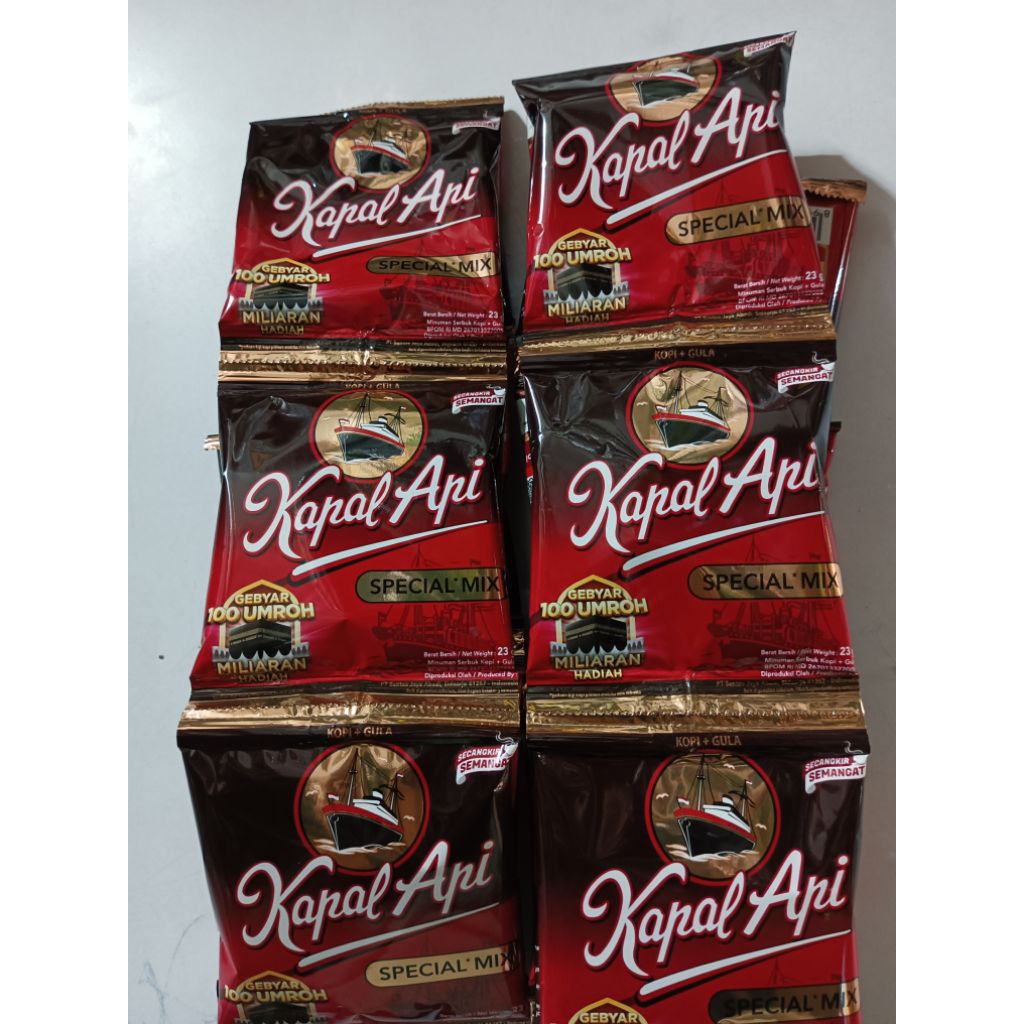 

Kapal Api special mix, kopi renceng 10 saset 23gr