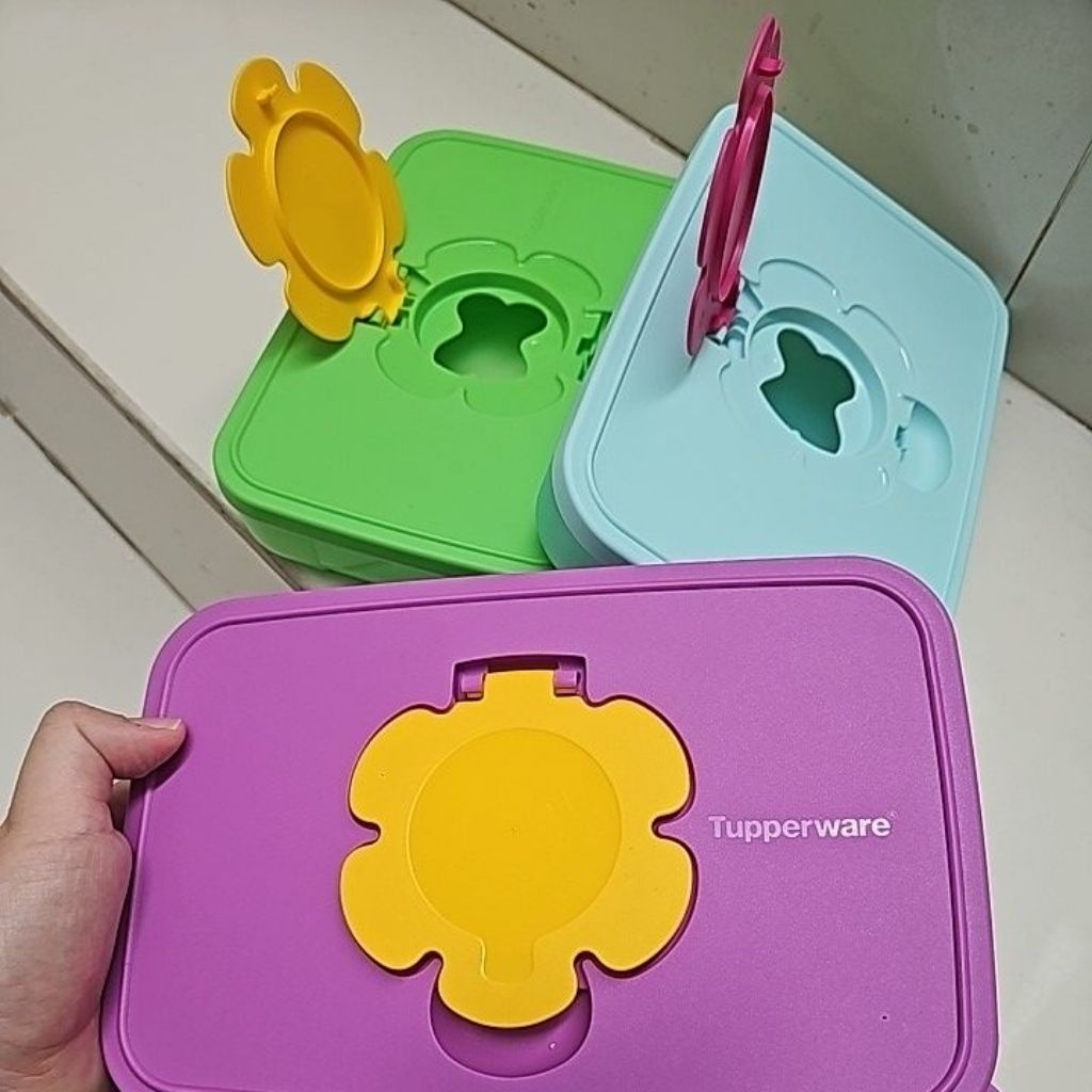 Tupperware small tissue box harga 1pc untuk tempat tisu travelling