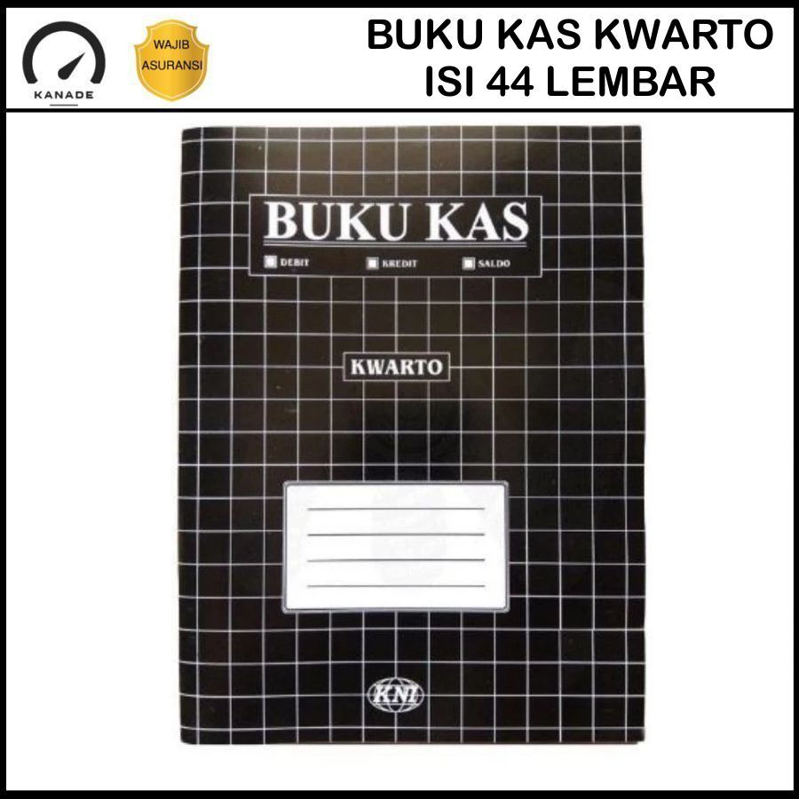 

Buku Kas Kwarto Merk Random Isi 44 Lembar (1 Buku) Buku Kas Kredit Debit Hitam Mini Folio
