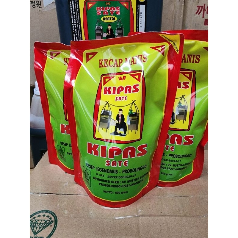 

Kecap Manis Sate 600ml / Kecap Manis Merk Kipas Sate 600ml
