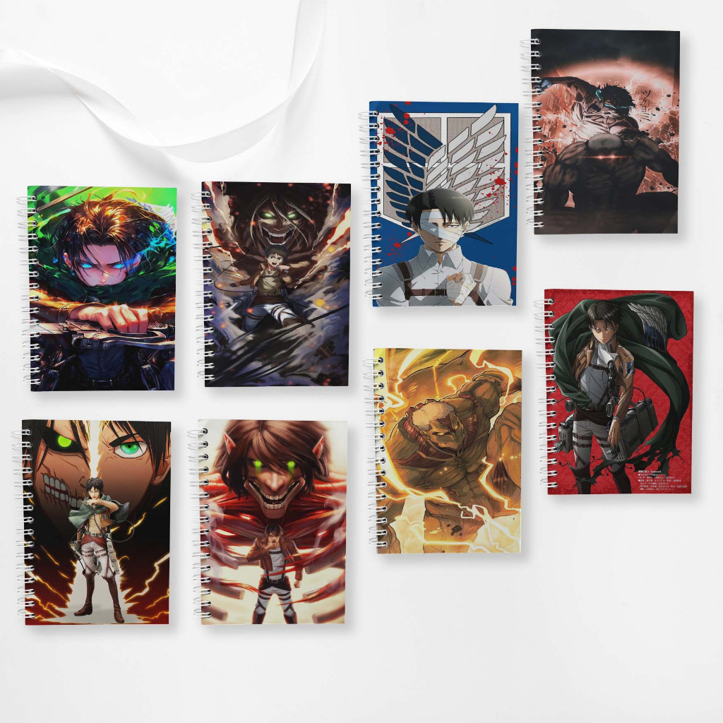 

Note Book Spiral Large (10 cm X 14 cm) Attack on titan / Notebook A6 Custom / Seminar Kit Surabaya