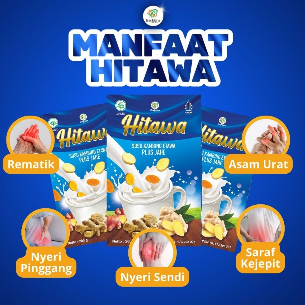 

HITAWA SUSU KAMBING ETAWA PLUS JAHE 200 gram