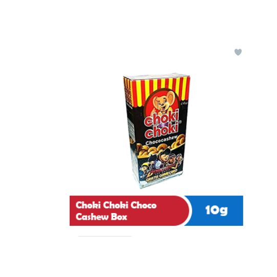 

CHOKI CHOKI CHOCO CASHEW BOX 20x10g