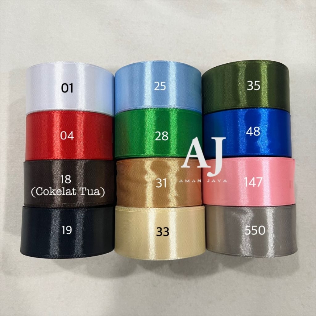 

Pita Satin 1,5 Inch / Pita Saten 4 cm (25 YARD)