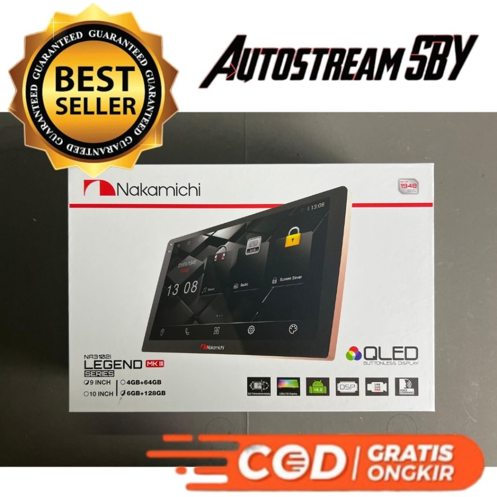 Head Unit Android Nakamichi 9 Inch dan 10 Inch Legend Series MK-III | Android Mobil, Head Unit Mobil