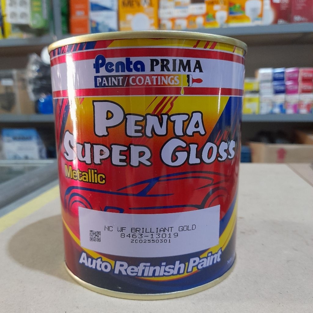 [1 kg] Cat mobil Penta Super Gloss Metallic 13019 WF Brilliant Gold Met