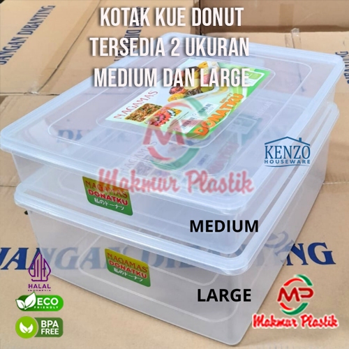 Kotak Tempat Kue Donat / Box Donat / Kotak Donat Plastik / Tempat Wadah Donat - Per Pcs