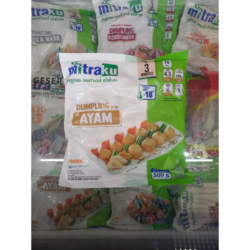 

Frozenfood MITRAKU Dumpling Chicken/Ayam 500gr